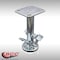 Service Caster 8" Stainless Steel Double Pedal Floor Truck Lck w/Top Plate SCC-SSFL800DP - alternate 4